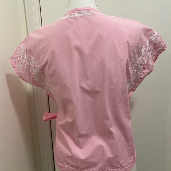 Madewell Embroidery Side-Tie Wrap Top - Picture 10 of 11